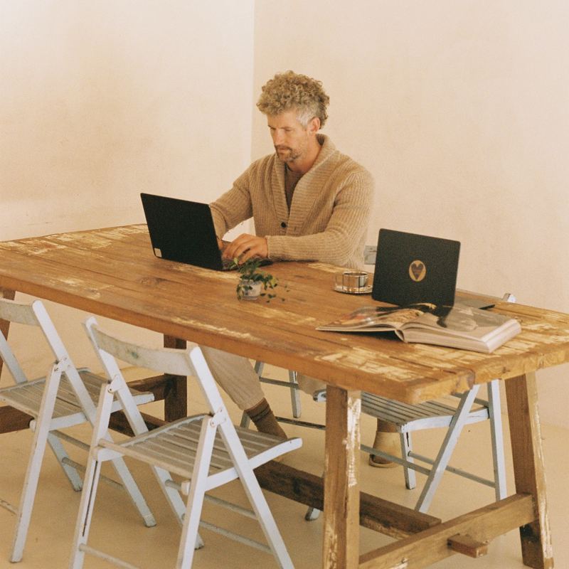 Working at the Bali table